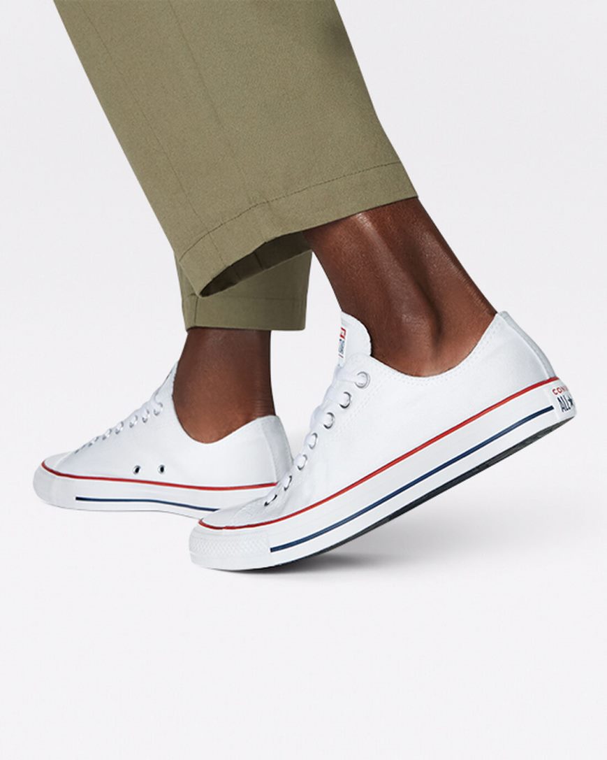 Tenis Converse Chuck Taylor All Star Classicos Cano Baixo Feminino Branco | PT F0P38T9